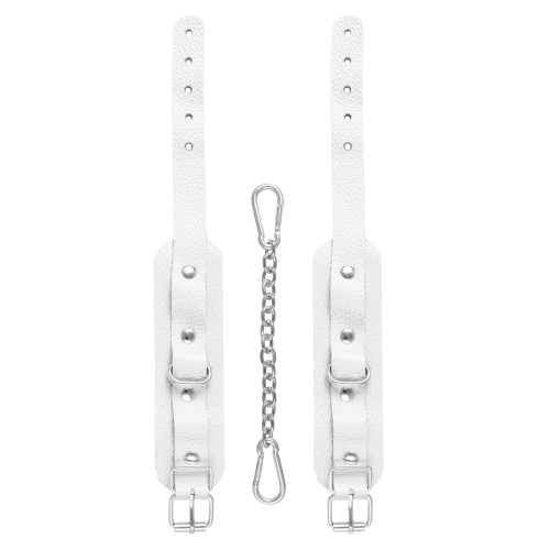 Белые мини-оковы со скруглёнными углами