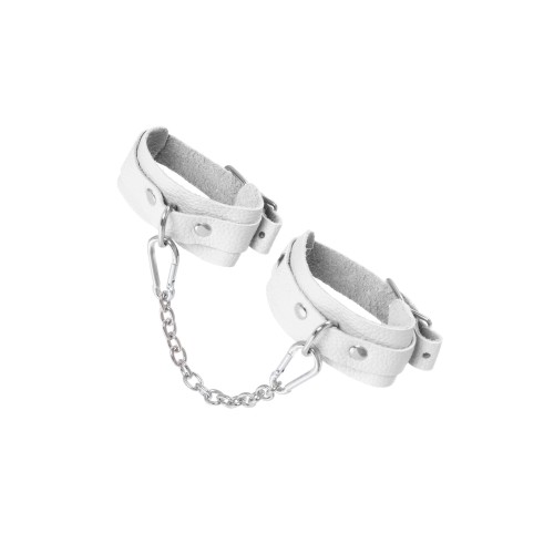 Белые мини-оковы со скруглёнными углами