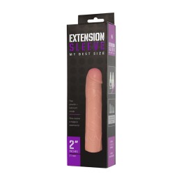 Насадка-удлинитель Extension sleeve телесного цвета - 18,5 см.