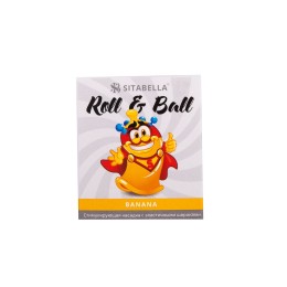 Стимулирующий презерватив-насадка Roll & Ball Banana