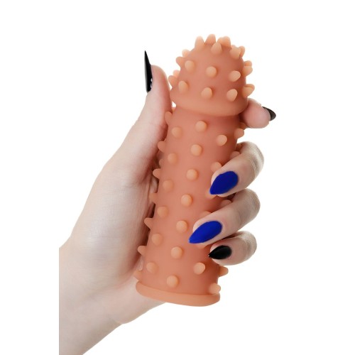 Насадка на фаллос с шипами и бугорками Extreme Sleeve 003 S-size - 12,7 см.