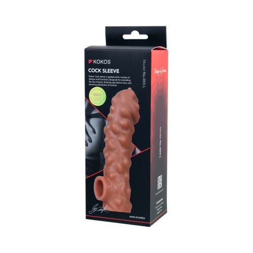 Насадка на фаллос с крупными бугорками Cock Sleeve 003 Size L - 17,6 см.