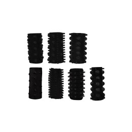 Набор из 7 черных насадок Penis Sleeves Set