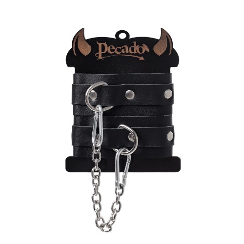 Черные мини-оковы со скруглёнными углами