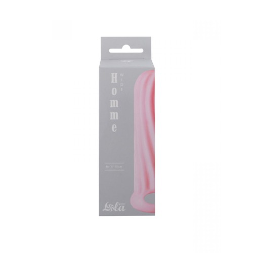 Розовый фаллоудлинитель Homme Wide - 13 см.