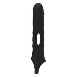 Черная насадка-удлинитель Vibrating Extender With Remote с вибрацией