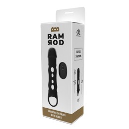 Черная насадка-удлинитель Vibrating Extender With Remote с вибрацией