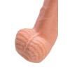 Телесная удлиняющая фаллическая насадка - 16 см.