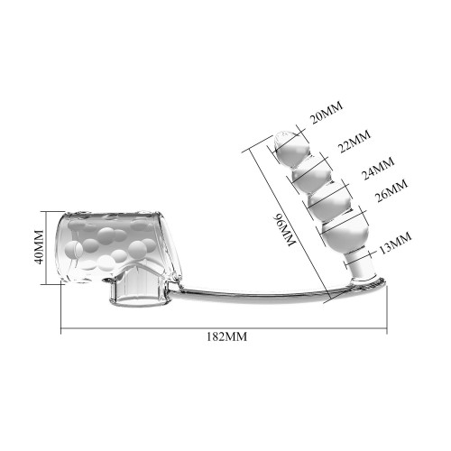 Прозрачная насадка на пенис и мошонку с анальным стимулятором Rilley