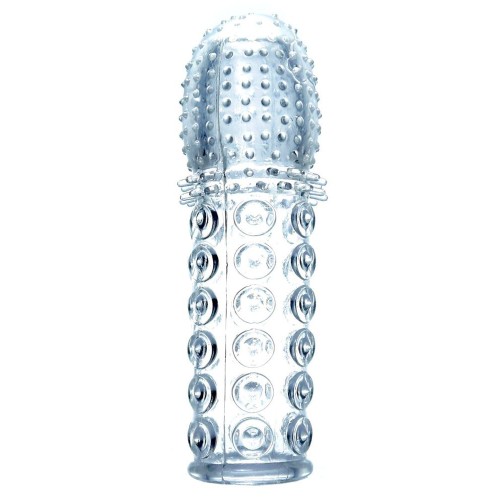 Прозрачная закрытая насадка на пенис - 13,5 см.