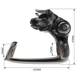 Дымчатая стимулирующая насадка на член Bull Warrior