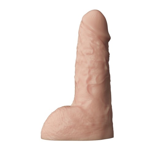 Телесный фаллоудлинитель с мошонкой Cock Next - 17 см.