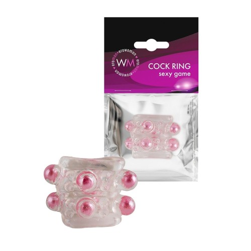 Прозрачная насадка на пенис с цветными шариками