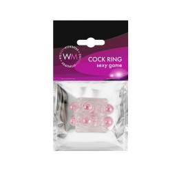 Прозрачная насадка на пенис с цветными шариками