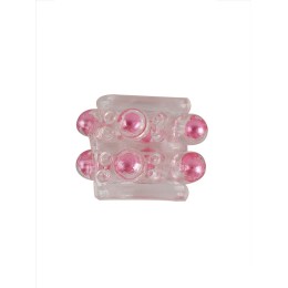 Прозрачная насадка на пенис с цветными шариками