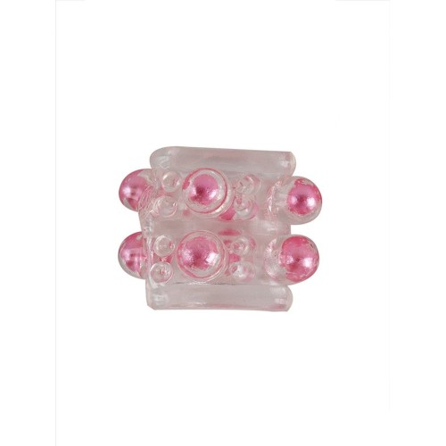 Прозрачная насадка на пенис с цветными шариками