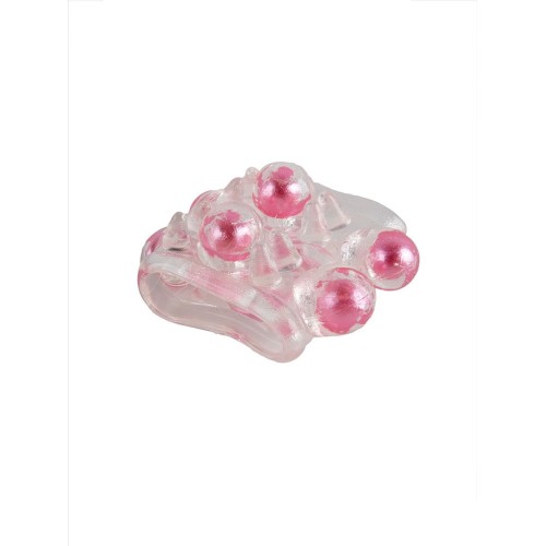 Прозрачная насадка на пенис с цветными шариками