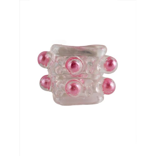 Прозрачная насадка на пенис с цветными шариками