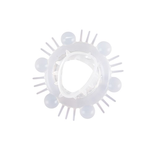 Стимулирующая насадка на пенис с несколькими видами рельефа