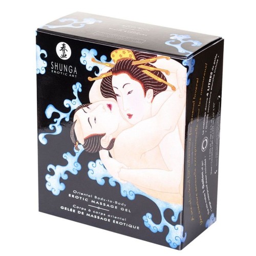 Гель с ароматом экзотических фруктов для массажа тело об тело