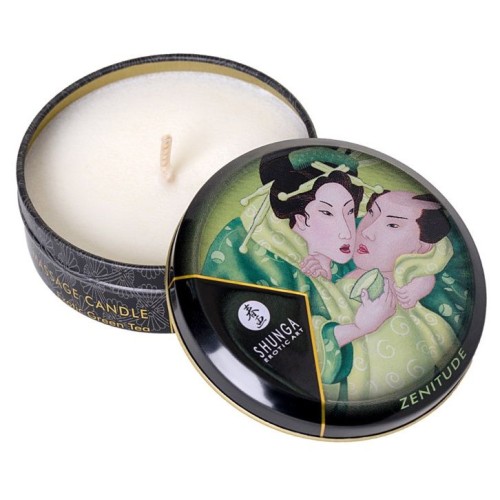 Массажная свеча Exotic Green Tea с ароматом зелёного чая - 30 мл.