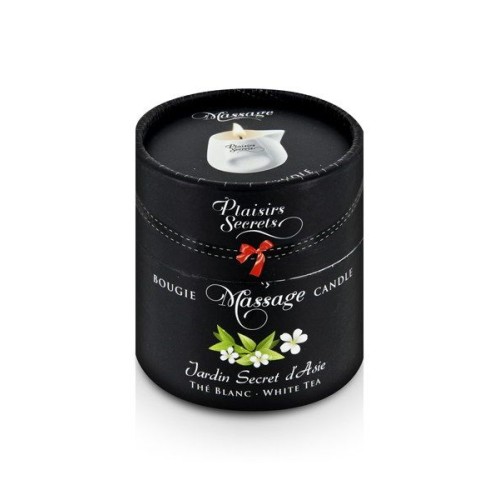 Массажная свеча с ароматом белого чая Jardin Secret D asie The Blanc - 80 мл.