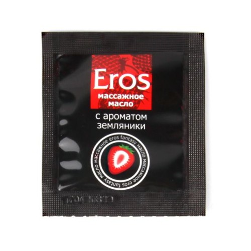 Саше массажного масла с ароматом земляники Eros fantasy - 4 гр.