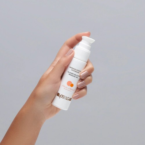 Массажный гель-смазка Allover Delicious Massage Gel с ароматом персика и абрикоса - 50 мл.
