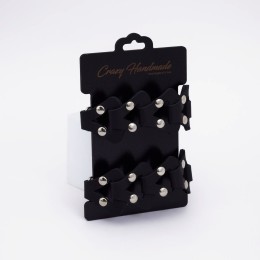 Черные кожаные оковы из звеньев