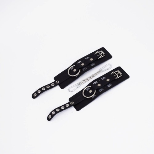 Черные кожаные наручники Sex