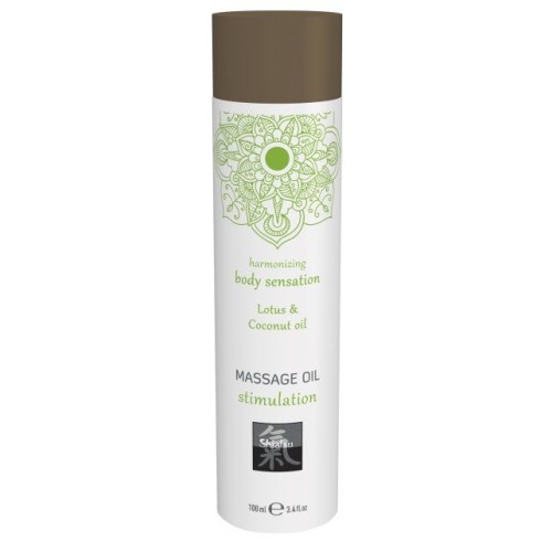 Массажное масло с ароматом лотоса с добавлением кокосового масла - 100 мл.