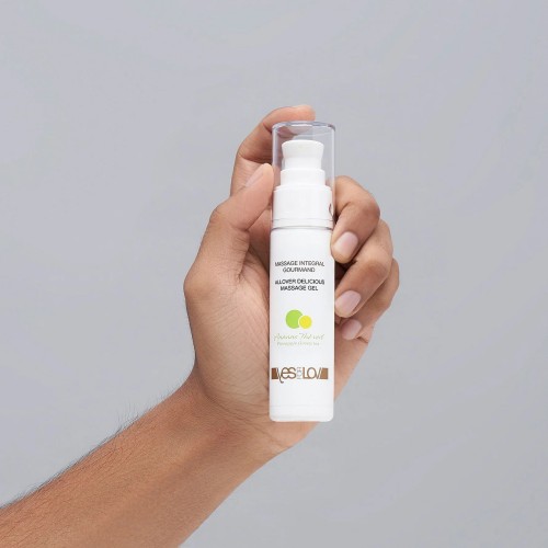 Универсальный массажный гель 3-в-1 Allover Delicious Massage Gel с ароматом ананаса и зеленого чая - 50 мл.