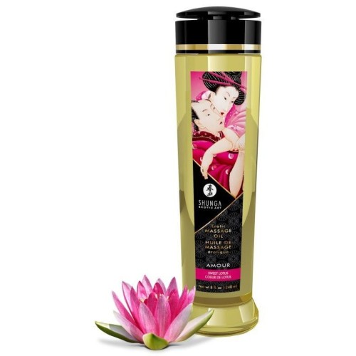 Массажное масло с ароматом цветов лотоса Amour - 240 мл. 