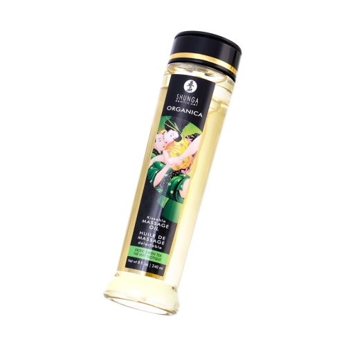 Массажное масло Organica с ароматом зеленого чая - 240 мл. 