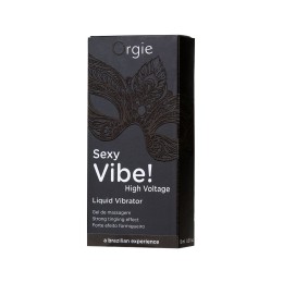 Гель для массажа ORGIE Sexy Vibe High Voltage с эффектом вибрации - 15 мл.