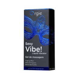 Гель для массажа ORGIE Sexy Vibe Liquid Vibrator с эффектом вибрации - 15 мл.