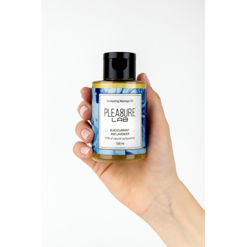 Массажное масло Pleasure Lab Enchanting с ароматом черной смородины и лаванды - 100 мл.
