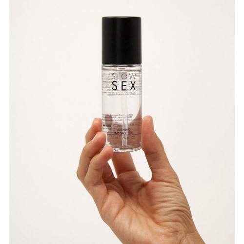 Съедобное cогревающее массажное масло Slow Sex - 50 мл.