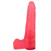 Розовая насадка-фаллос для трусиков Harness - 18 см.