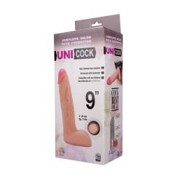 Фаллическая насадка Харнесс UNICOCK 9  - 24,5 см.