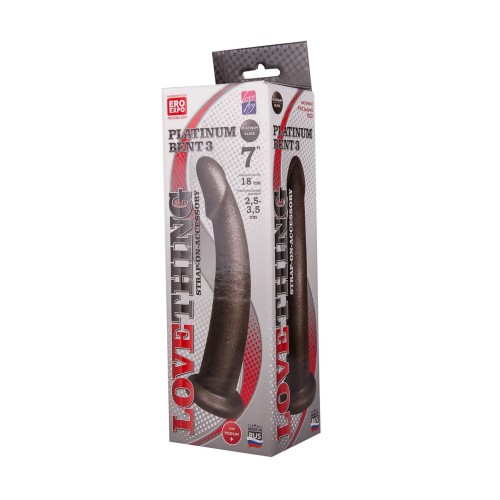 Чёрная насадка на пояс харнесс PLATINUM BENT 3 - 20 см.