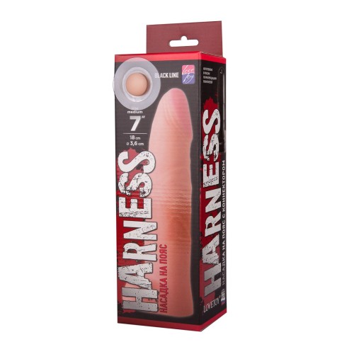 Телесная насадка на Harness с коннектором BLACK LINE - 18 см.