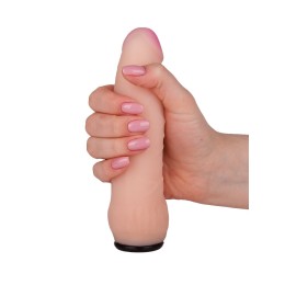 Телесная изогнутая насадка на Harness с коннектором BLACK LINE - 16 см.