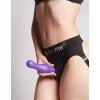 Фиолетовая насадка Strap-On-Me Dildo Plug Curvy size L