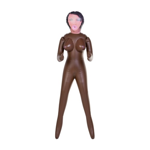 Чернокожая секс-кукла Michelle с 3 отверстиями