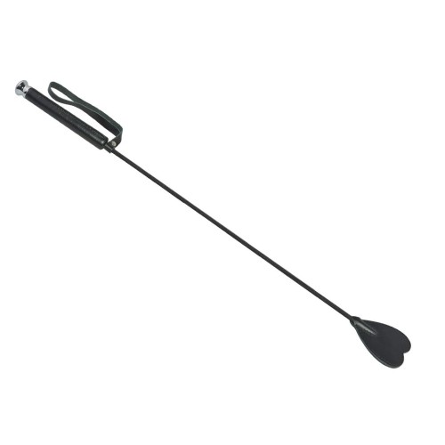 Чёрный стек с шлепком-сердечком - 60 см.