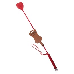 Красный стек с наконечником-сердечком - 60 см.