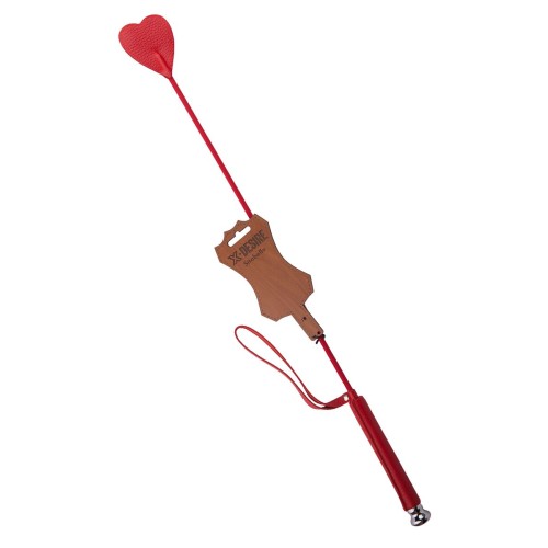 Красный стек с наконечником-сердечком - 60 см.