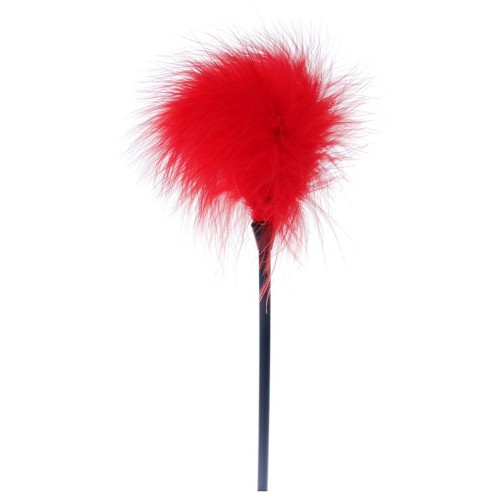 Красная пуховка для любовных игр - 28 см.