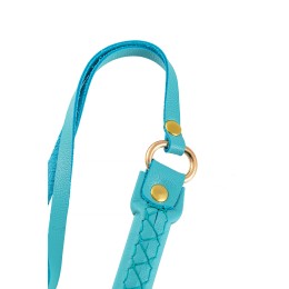 Голубая кожаная плеть - 50 см.